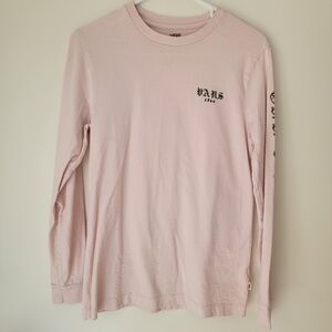 Vans Off The Wall Light Pink Long Sleeve Shirt Size S
